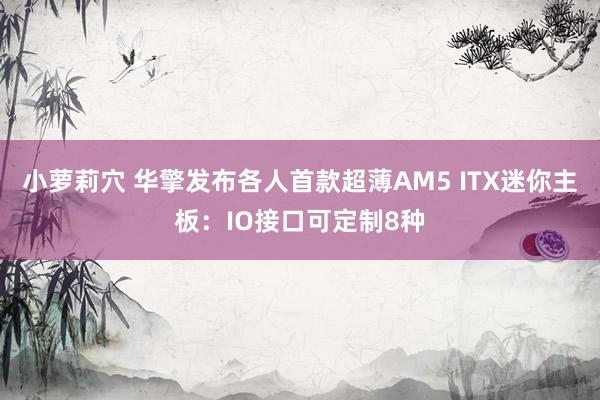 小萝莉穴 华擎发布各人首款超薄AM5 ITX迷你主板：IO接口可定制8种