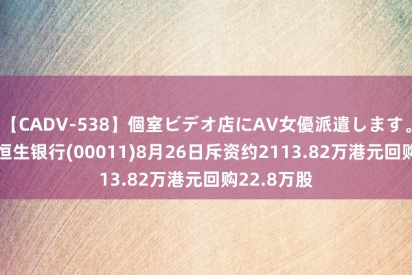 【CADV-538】個室ビデオ店にAV女優派遣します。8時間DX 恒生银行(00011)8月26日斥资约2113.82万港元回购22.8万股